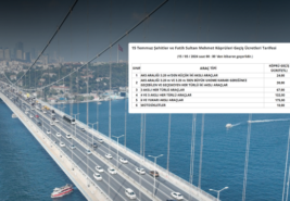 Otoyol ve köprü geçiş ücretlerine zam: 15 Temmuz ve FSM köprülerinden geçiş 24 TL oldu